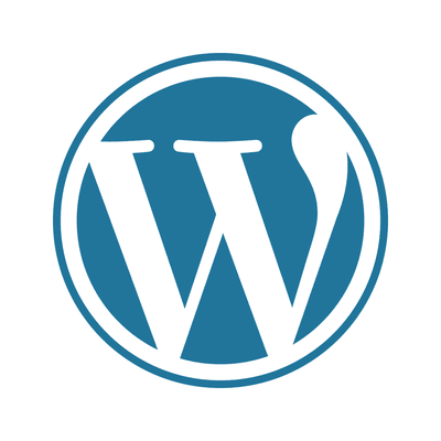 WordPress logo on white background