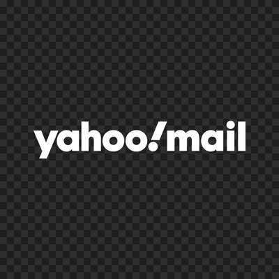 Logo Yahoo! Mail putih