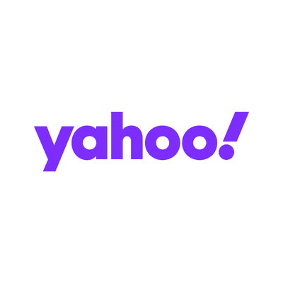 Yahoo logo on white background