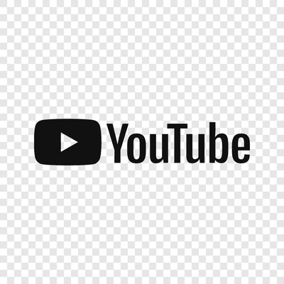 YouTube black logo